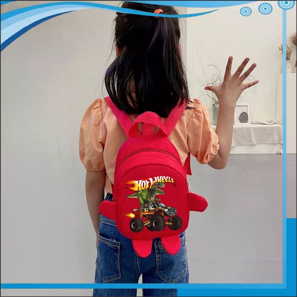 PS Tas Ransel Mini Anak Terbaru Gambar Hotweels Monster Truck Fashion Kids 17 A4