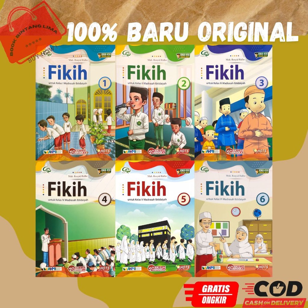 Aqila Fikih KMA 450 Kelas 1 2 3 4 5 6 SD/MI Kurikulum Merdeka Penerbit Tiga Serangkai