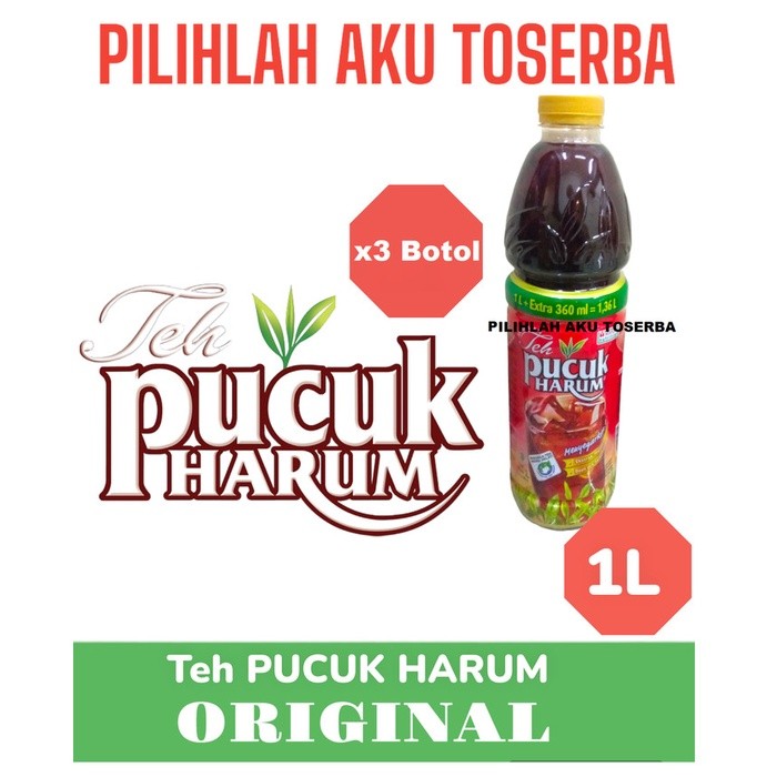 

Teh PUCUK Harum Original 1 LITER - ( HARGA 3 BOTOL )