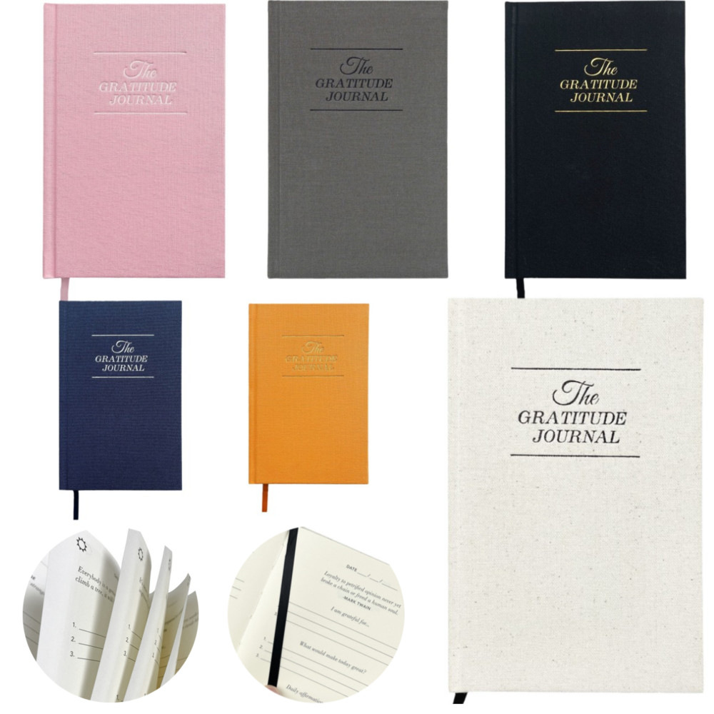 

Gratitude Journal Notebook The Five Minute Reflection Manifestation Schedule Plan Self-Discipline Punching Notebook