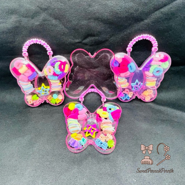 Karet Jepit Rambut Anak Fashion Box Motif Lucu