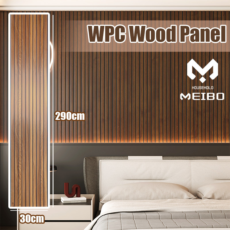 Wood Panel WPC / Woodpanel Dekorasi Rumah Mewah Wallpanel 30cmx1cm 2.9Meter Composite Echo Wood / Wa