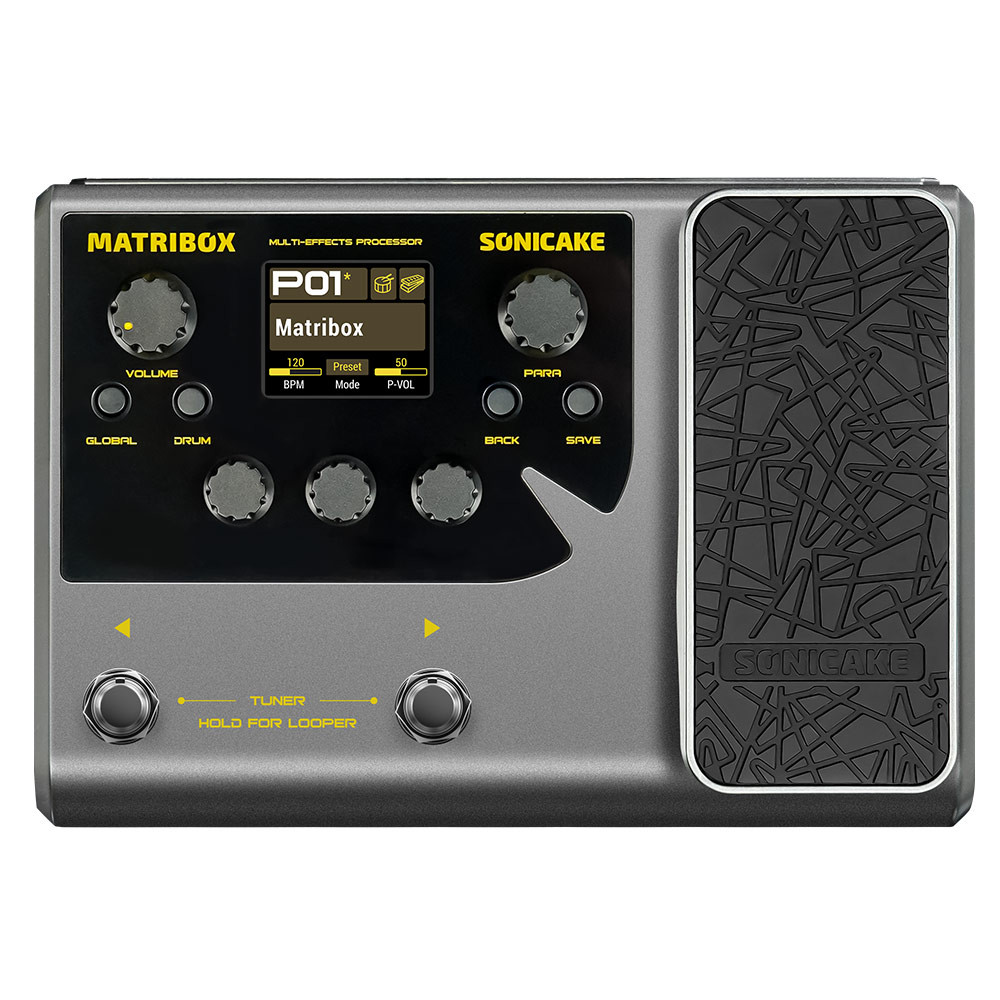 Sonicake Matribox 140 Built-in Guitar/Bass/Acoustic Multi Effects Processor with Expression pedal Lo