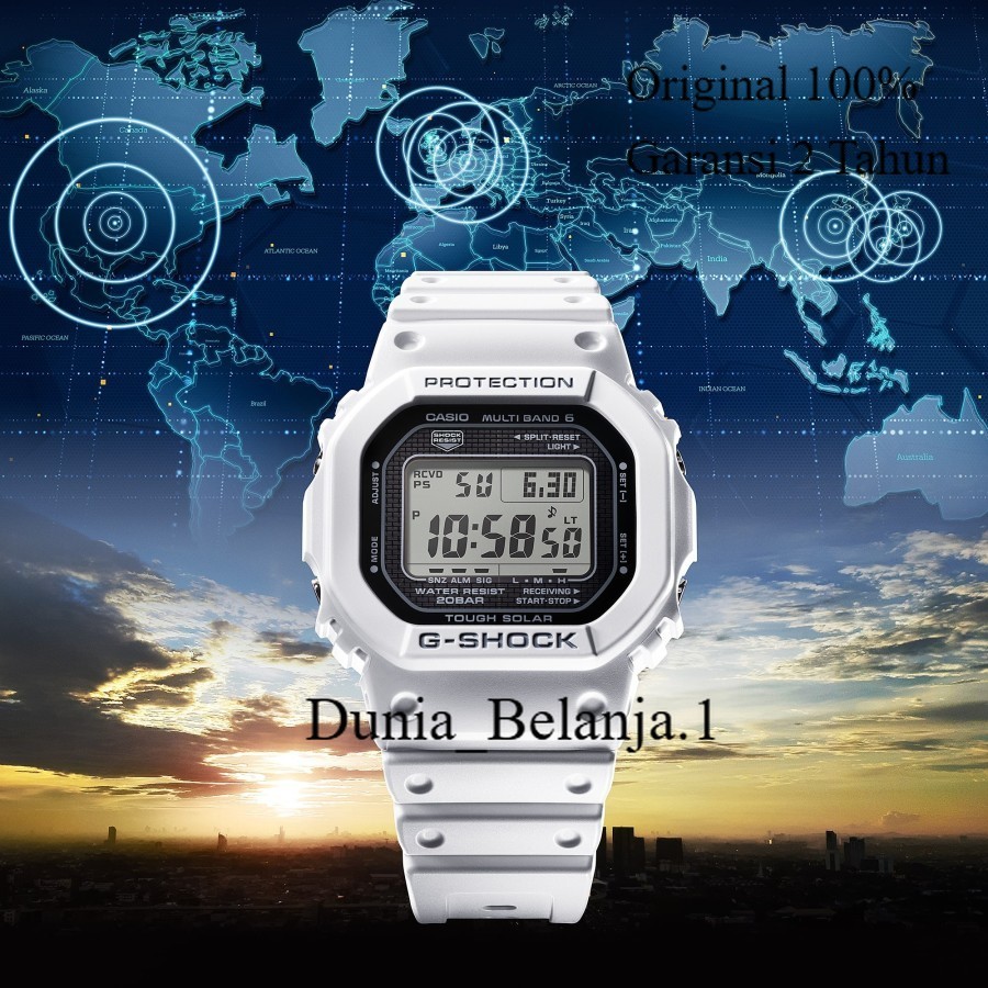 Original 100% Casio G-SHOCK GW-5000HS-7DR Jam Tangan Pria Digital GSHOCK GW-5000HS-7 GW5000HS Solar
