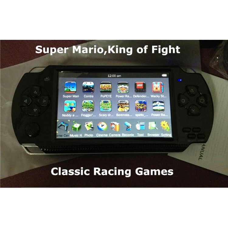 2022 NEW handheld Game Console 4.3 inch screen mp4 player MP5 game player real 8GB support for psp g
