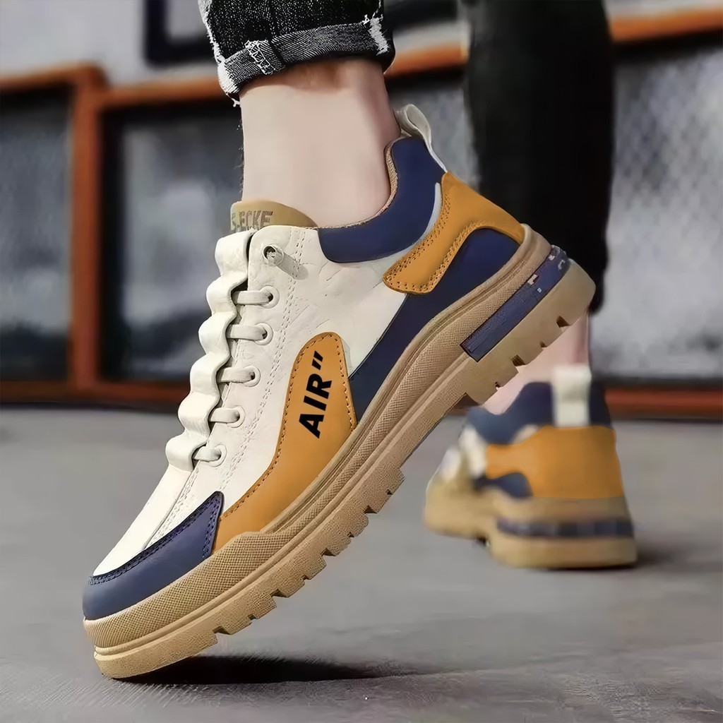 Sepatu Pria Sneakers Casual Kerja Outdoor Sepatu Casual Cowok Running Shoes LV0670