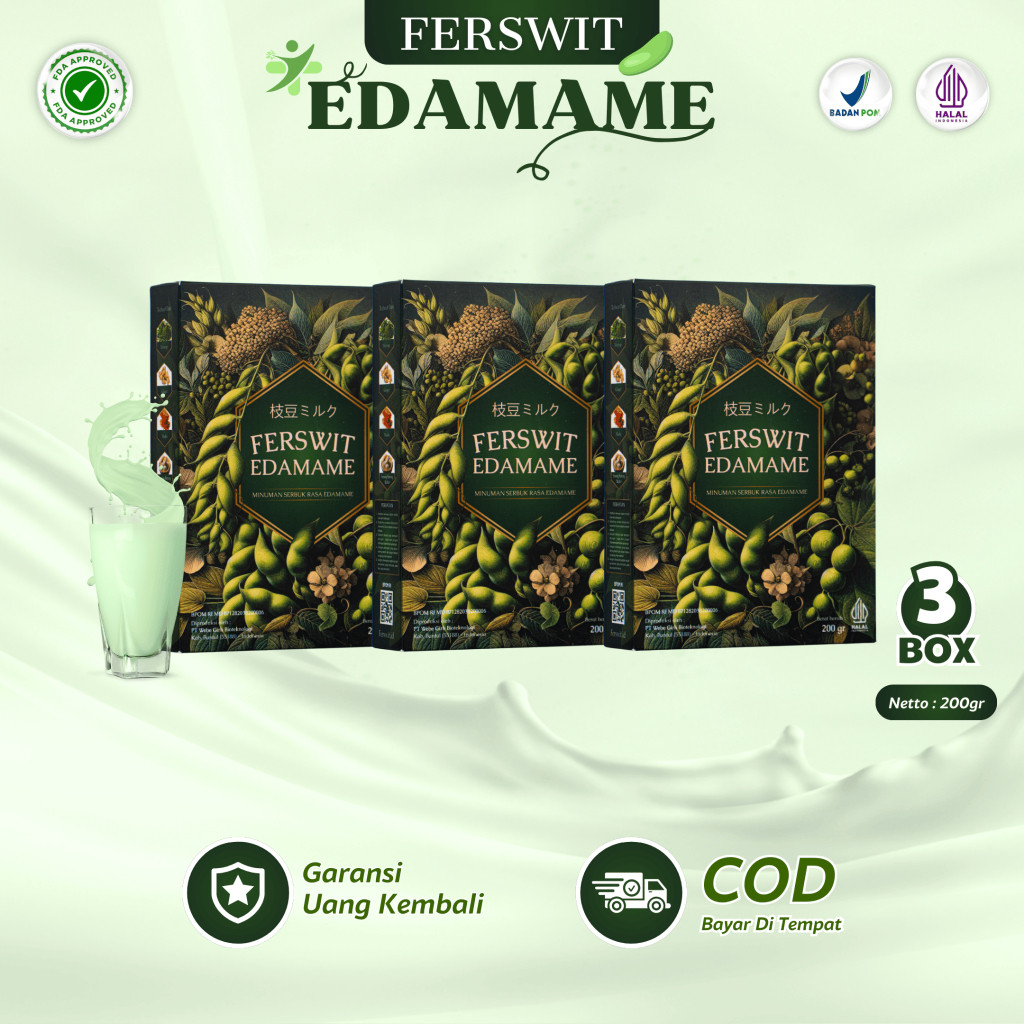 

Ferswit Susu Edamame Jepang Premium No 1 di Indonesia 100% Original 3 Box