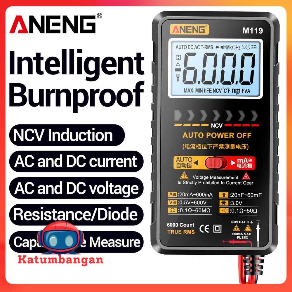 ANENG Digital Multimeter Multitester Voltage Tester with NCV Sensing - M119