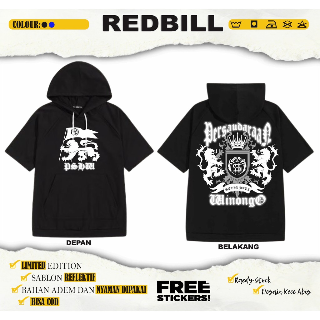 Ts-HOODIE PSHW MENYALA PERSAUDARAAN SETIA HATI WINONGO SINGA TS HOODIE DISTRO PSHW