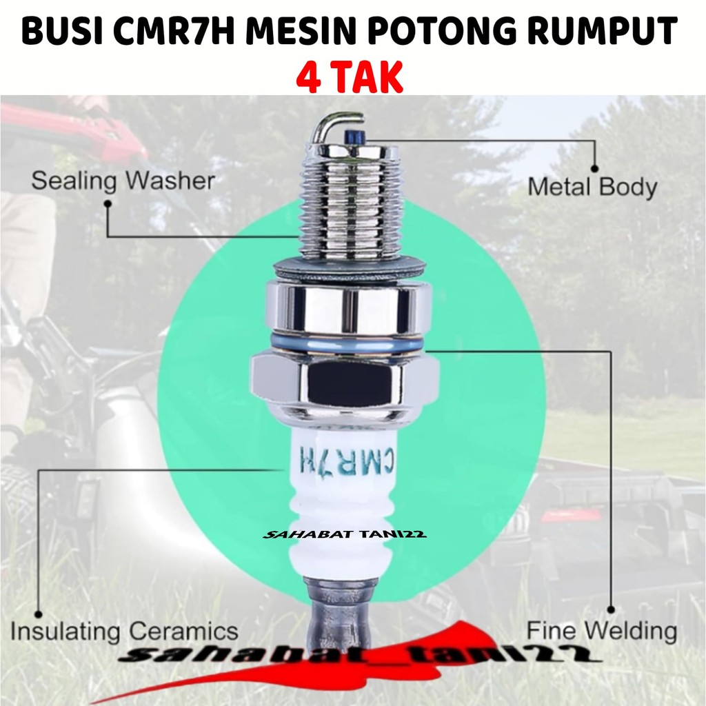 Busi mesin potong rumput 4TAK busi mesin rumput 4TAK alat matun mini tiller 4TAK