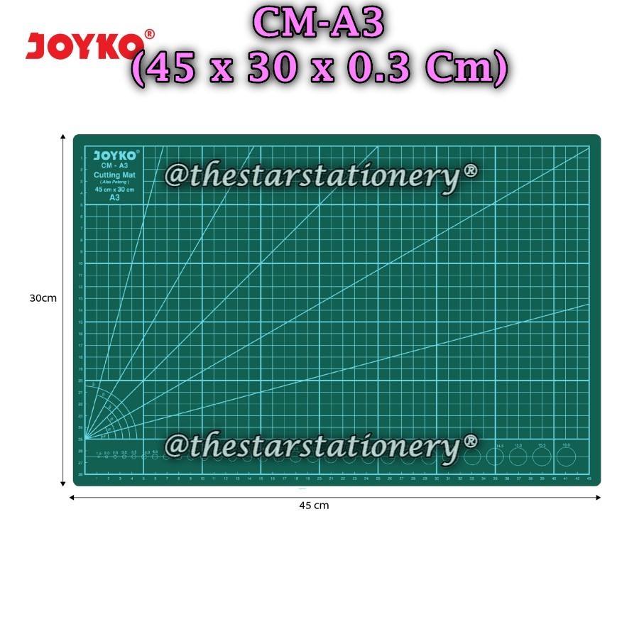 

(1 Biji) GROSIR Cutting Mat Joyko CM-A3 45*30 Cm / Cutting Mat Alas Potong Joyko CM-A3 45 x 30 Cm