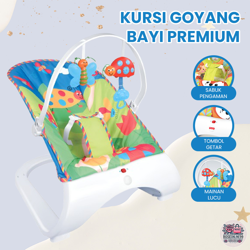 RO Kursi Goyang Bayi Bouncer Tempat Tidur Bayi Premium