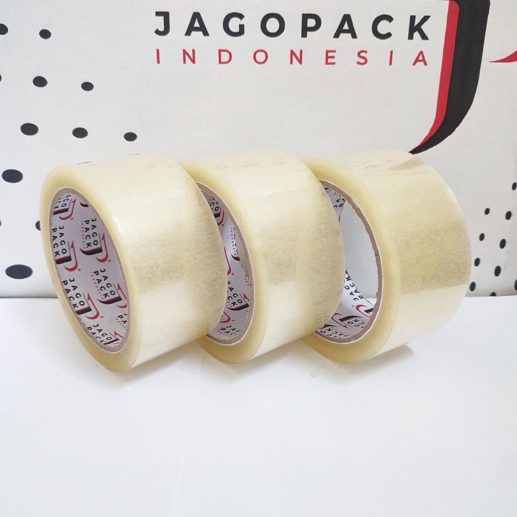 

3 Pcs - Lakban Bening Ekonomis 45 x 100 yard - Jago Pack Indonesia