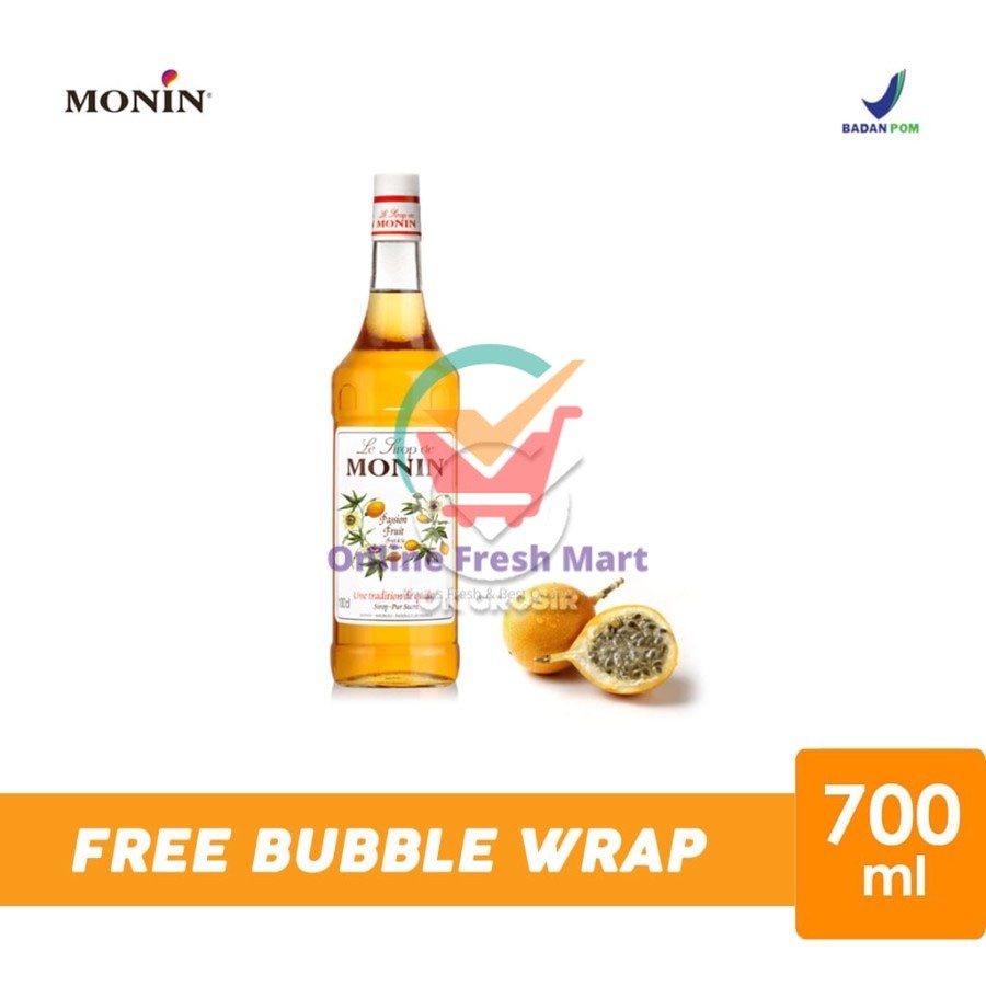 

Monin Passion Fruit Syrup / Sirup Markisa (Botol 700ml) - Online Fresh Mart Denpasar