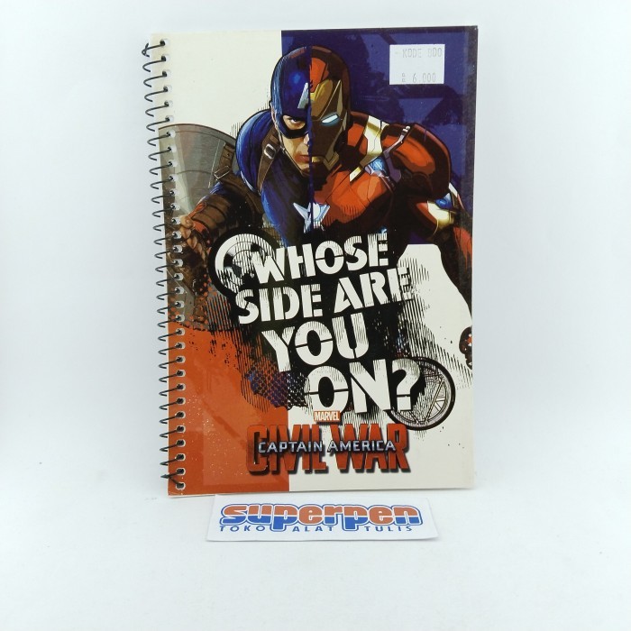 

Notebook Marvel Captain America Civil War 2