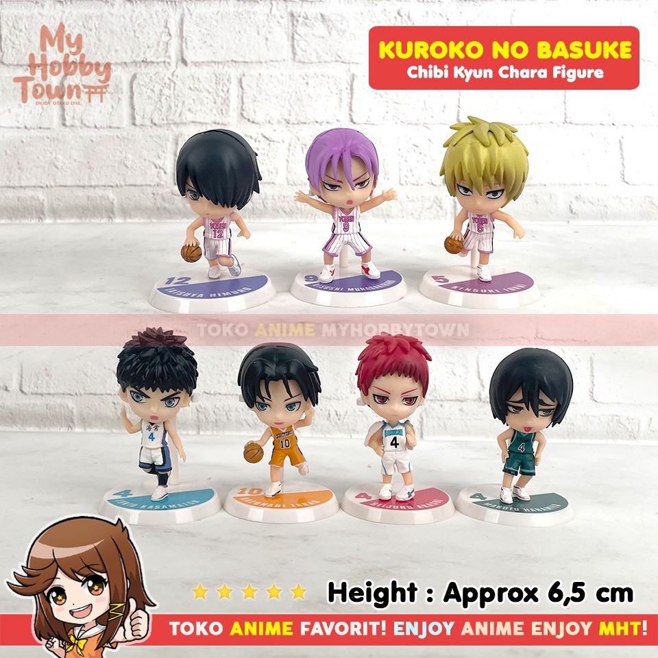 Figure Anime Kuroko Basketball Chibi Kyun Chara Yosen Shutoku Rakuzan Kaijo Kirisaki Akashi Murasaki