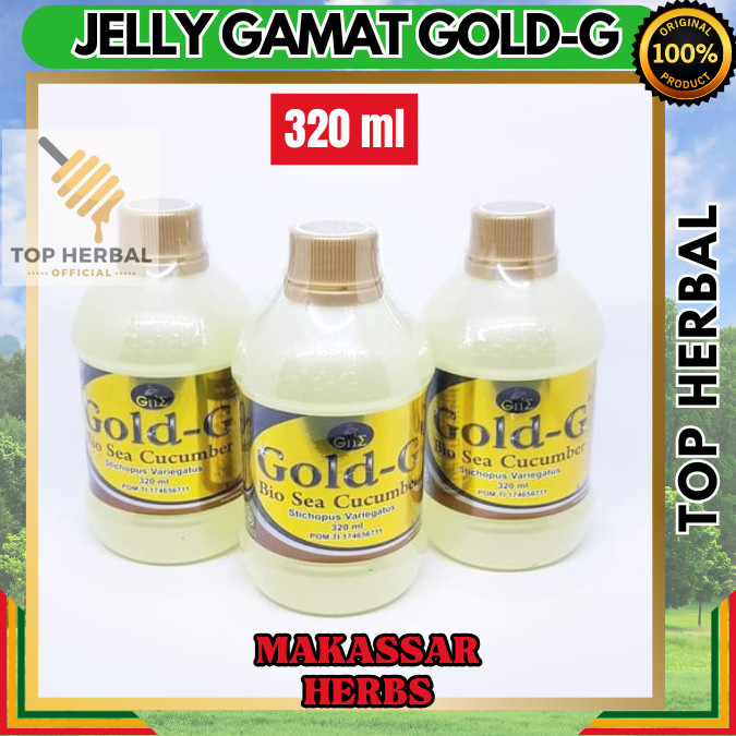 

JELLY GAMAT EMAS GOLD G 320ML Asli Original Berkualitas BPOM Teripang Timun Emas Terbukti Aman dan Efektif Meningkatkan Daya Tahan Tubuh Penyembuhan Luka Operasi Patah Tulang Pertumbuhan Tulang Tubuh Top Herbal Makassar Gowa