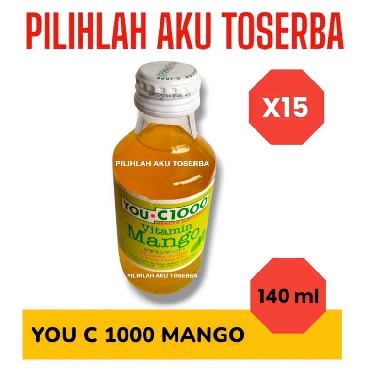 

You C 1000 / YOU C1000 MANGO vitamin C 140ml - ( HARGA 15 Botol )