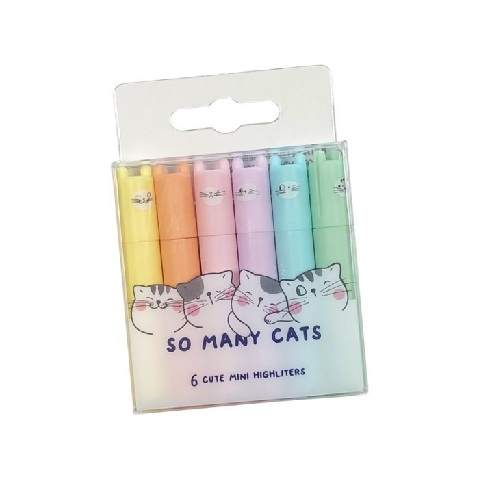 

M&G HIGHLIGHTER PASTEL MINI SO MANY CATS AHM22575060111H 6 PCS