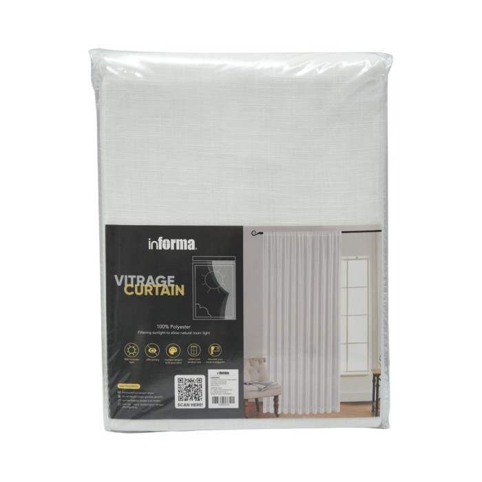 Informa - Informa 280x300 Cm Vitrace Gorden Textured - Putih