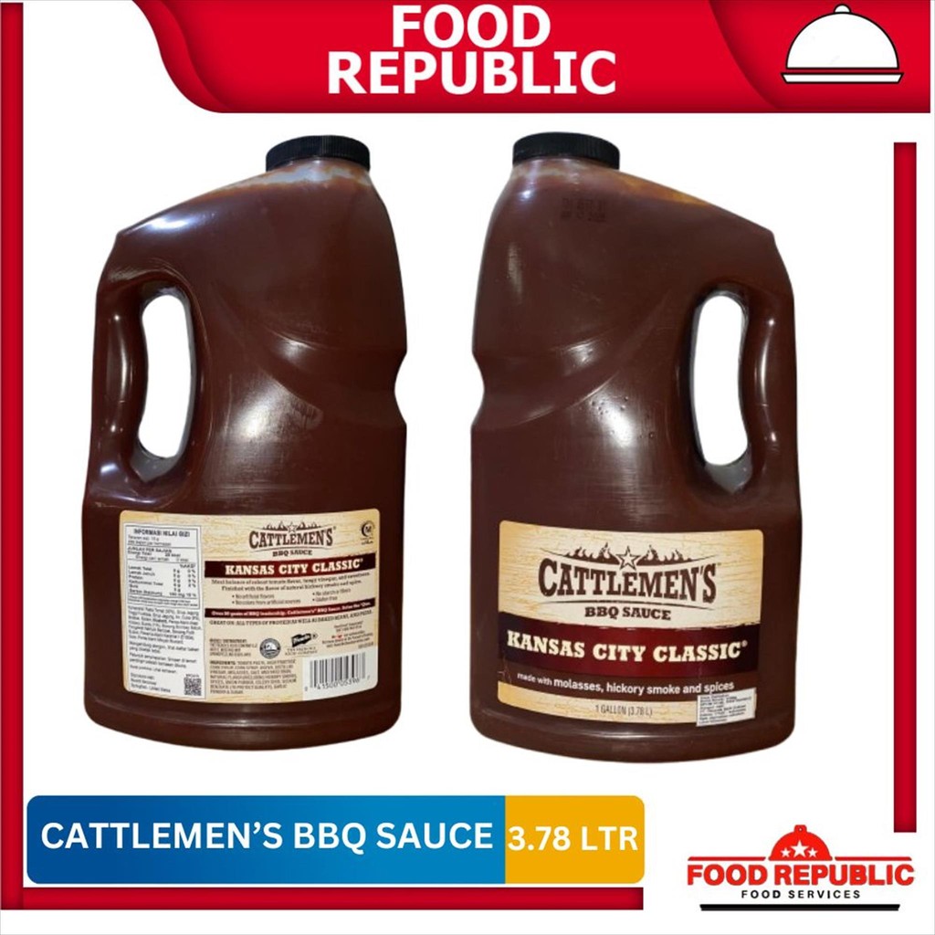 

French Cattlemens BBQ Sauce Kansas City Classic 3.78 KG HALAL Import