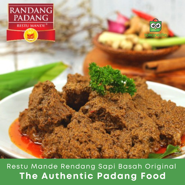 

✨TERLARIS -[Terbaru] Rendang Sapi (Basah) Restu Mande Rendang 300gr