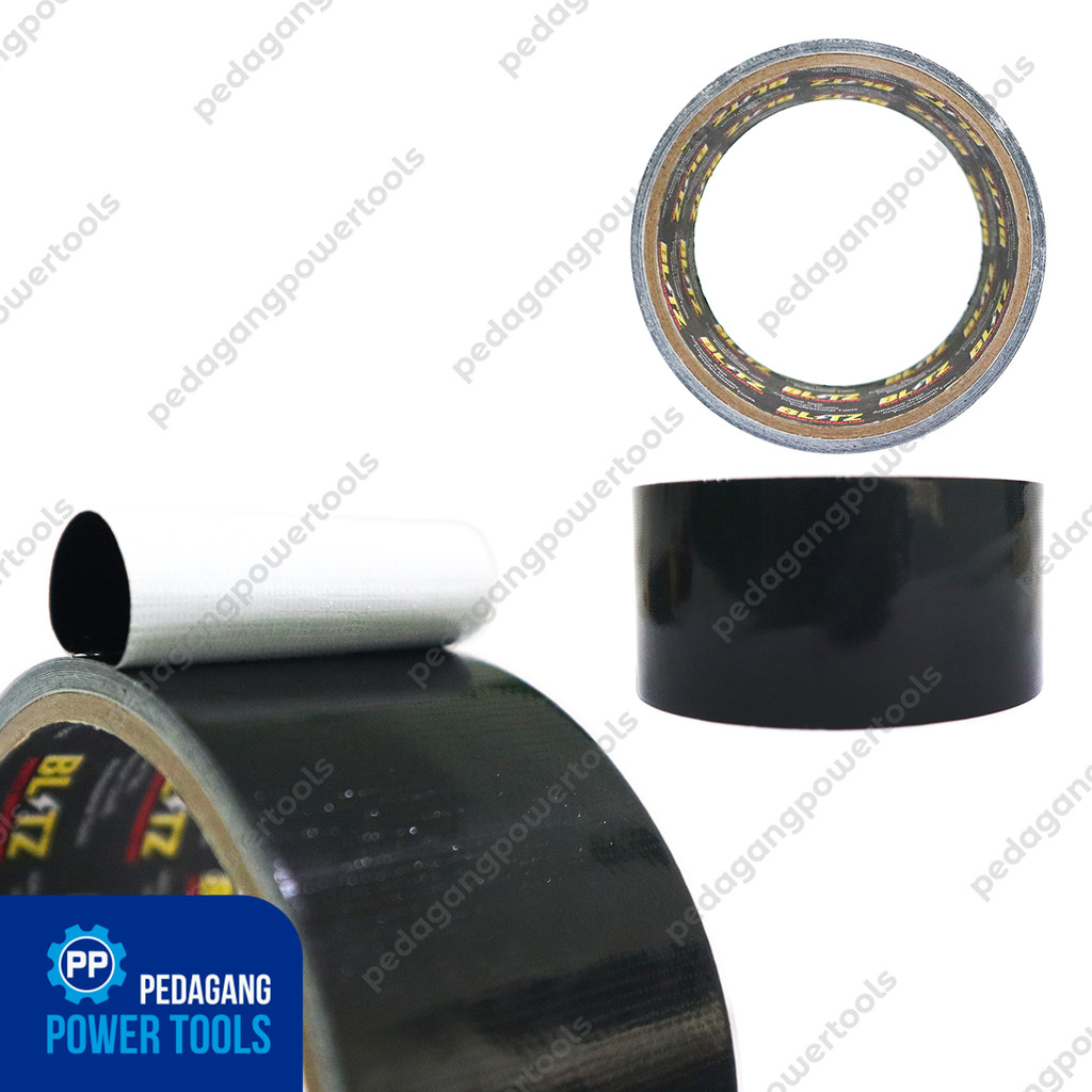

BLITZ Lakban Kain Hitam 42 mm x 4 meter Cloth Tape Perekat Lem Solasi Selotip