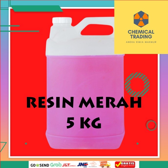 Resin Merah / Resin Fiberglass / Resin Merah 5kg / Resin Fiber