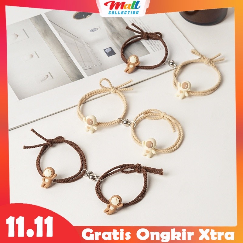 MALL - Gelang Astronot 2Pcs Couple Dengan Magnet Pasangan Sahabat Bestie Pria & Wanita GLG05