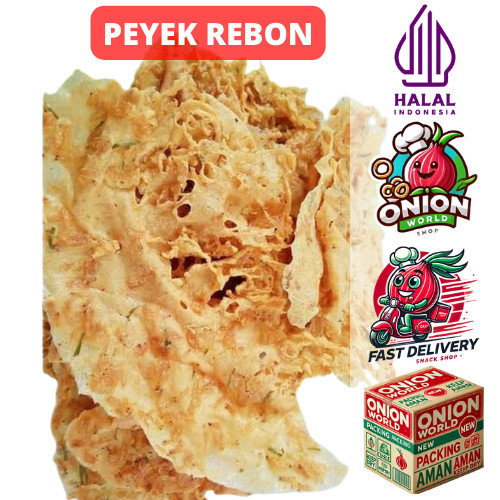 UWD REMPEYEK UDANG REBON 1Kg Peyek Rebon Peyek Udang Peyek Kacang 1 Kg Rempeyek Kacang Peyek Teri