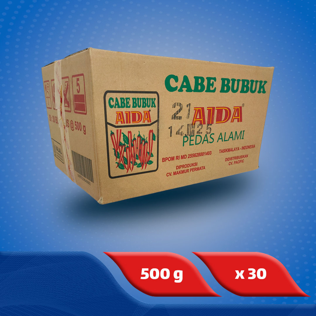 

Aida Cabe Bubuk / Giling 500 g x 30 pcs