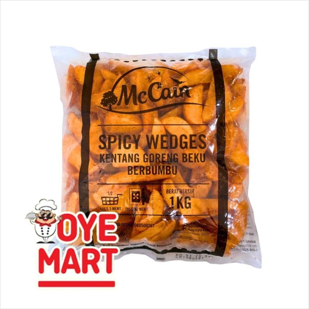 

MCCAIN SPICY WEDGES 1KG/FRENCH FRIES KENTANG GORENG