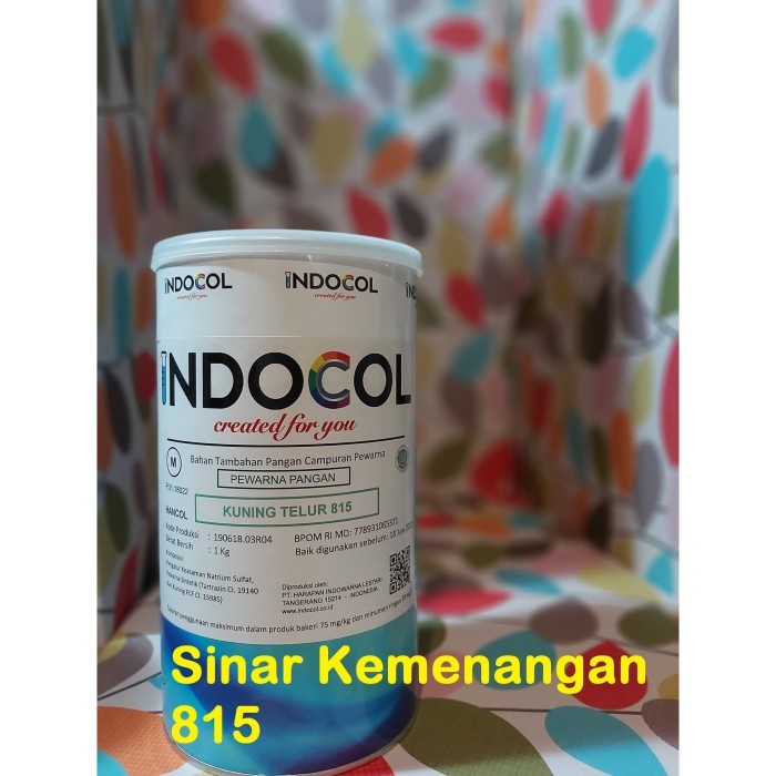 

Pewarna makanan Indocol Egg Yellow 815 - Kuning Telur BAR