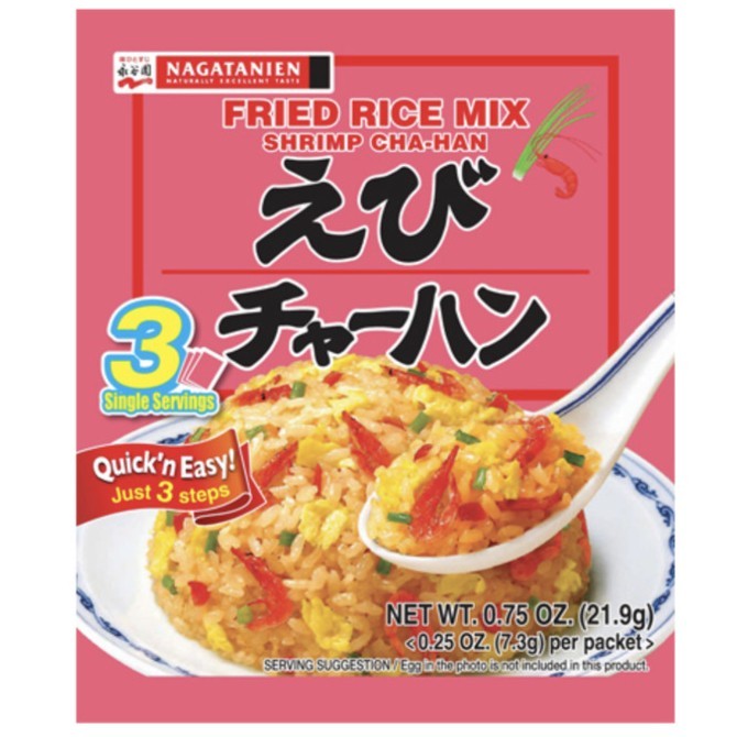 

✨TERLARIS -NAGATANIEN FRIED RICE MIX CHA-HAN | BUMBU NASI GORENG JEPANG | CHAHAN - EBI / SHRIMP