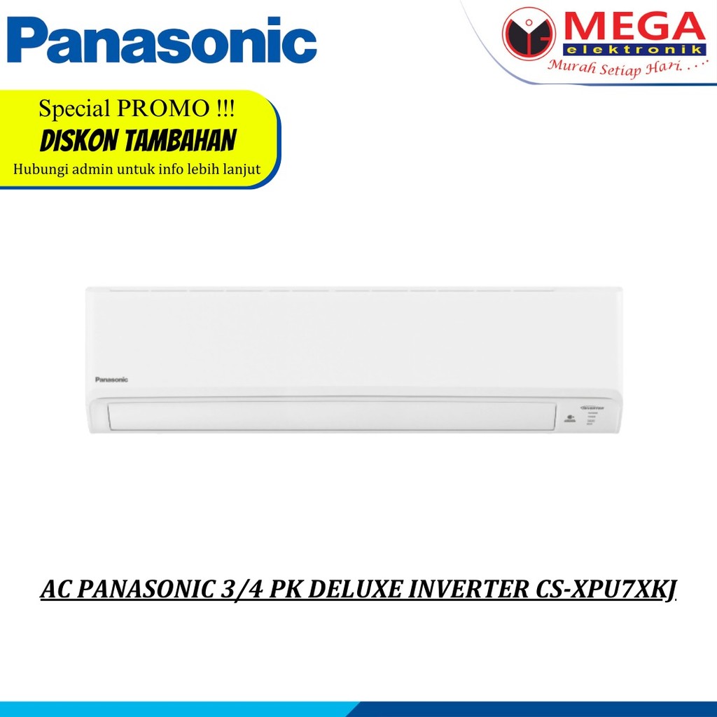 AC PANASONIC 3/4 PK DELUXE INVERTER CS-XPU7XKJ