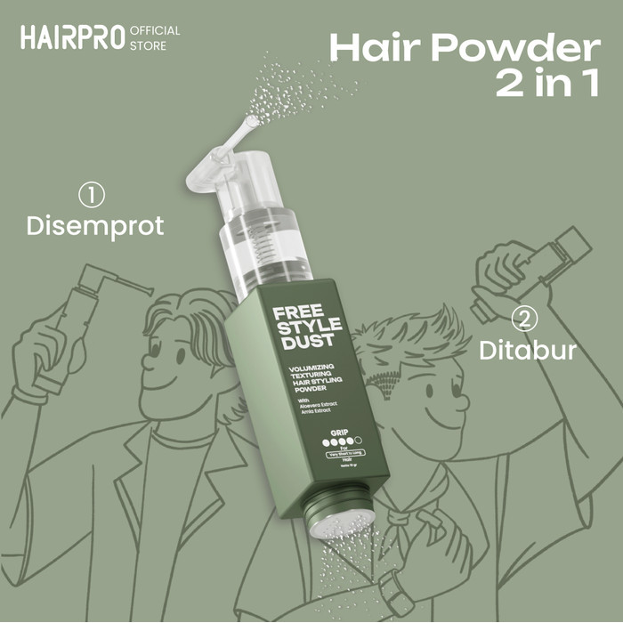 Hairpro Freestyle Dust 2 in 1 - Hair Powder Styling & Volumizing 10gr