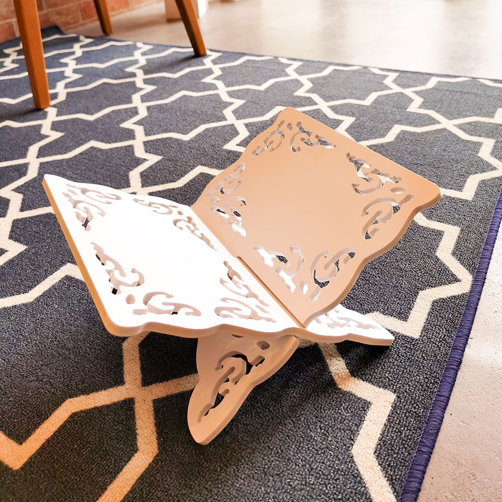 ACEH.NONO Rekal Alquran / Rak Al quran / Meja lipat Alquran / Rekal Al Quran Karakter cocok untuk Ng