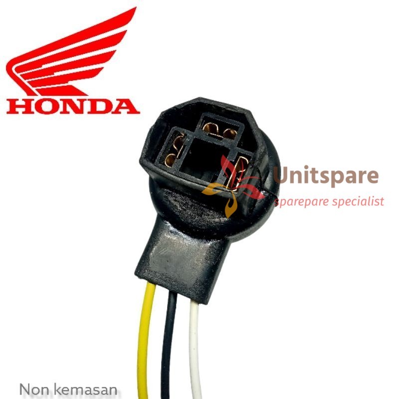 Soket fiting lampu depan Honda Tiger verza Mega pro kaki 3 H4 unitspare
