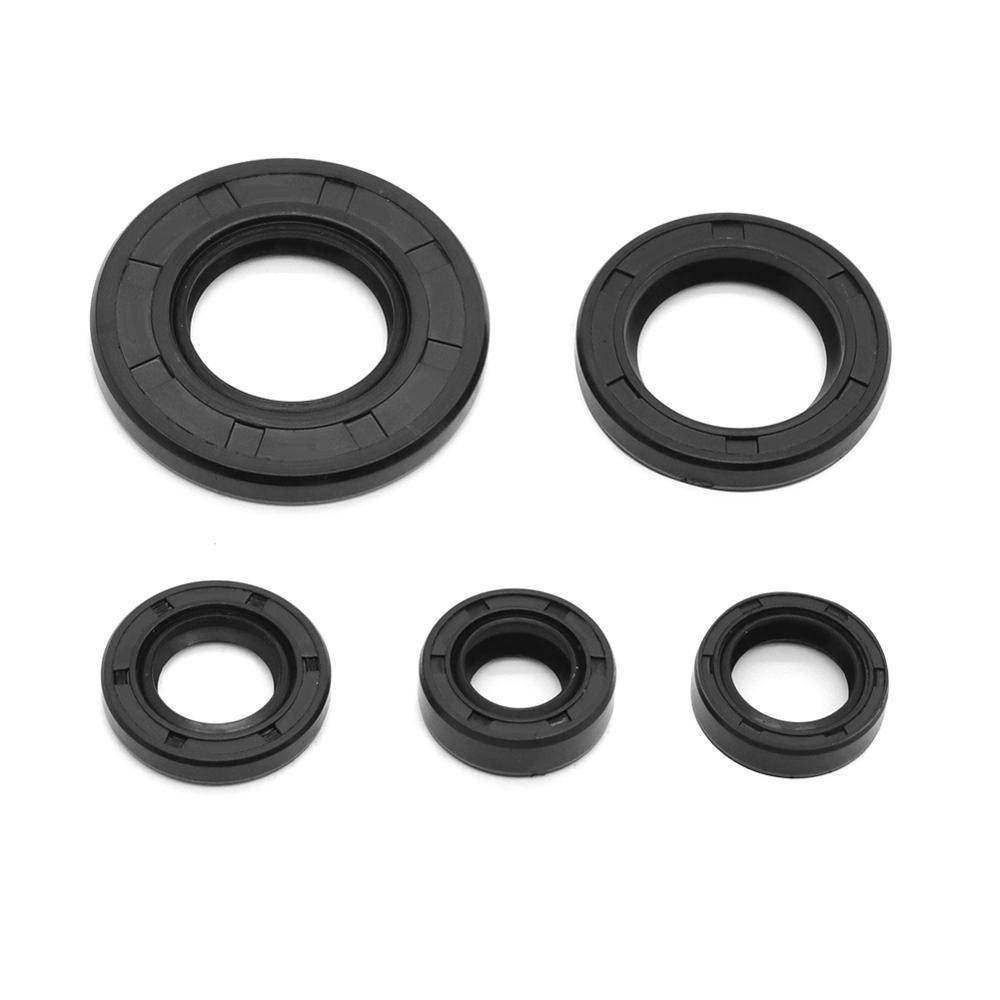 5PC Motorcycle Engine Oil Seal Kit Crankshaft Crankcase Seals Shift Shaft For Yamaha TTR 125 125L TT
