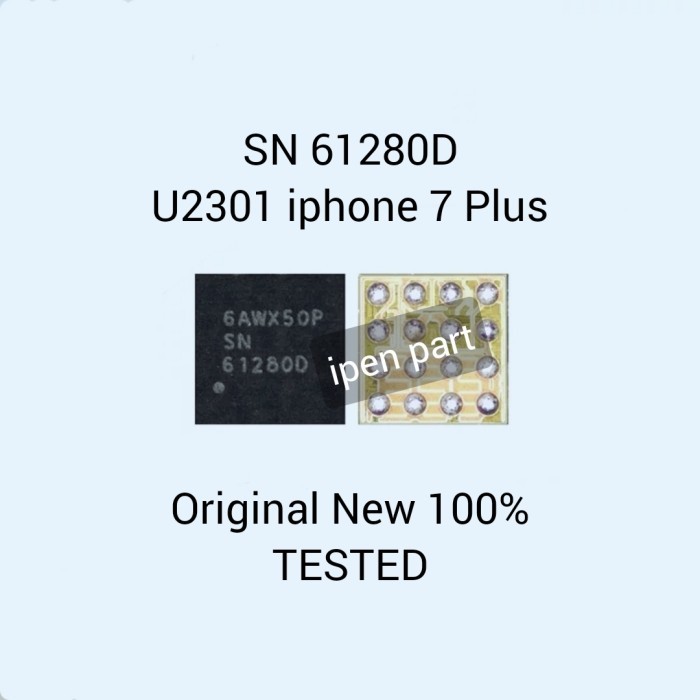 PY99 IC Camera Sn 61280D Iphone 7 7 Plus Original New Tested Kamera