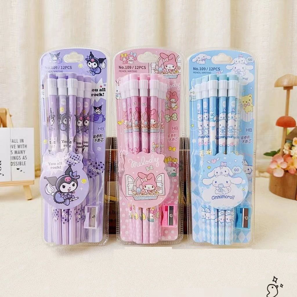 

SS 1 LUSIN PENSIL KARAKTER LUCU + RAUTAN + PENGHAPUS MINI + PEGANGAN PENSIL ELASTIS