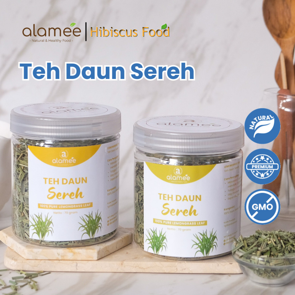 

ALAMEE Lemongrass Leaf Tea Teh Daun Sereh Organik Kering Dried 70gr