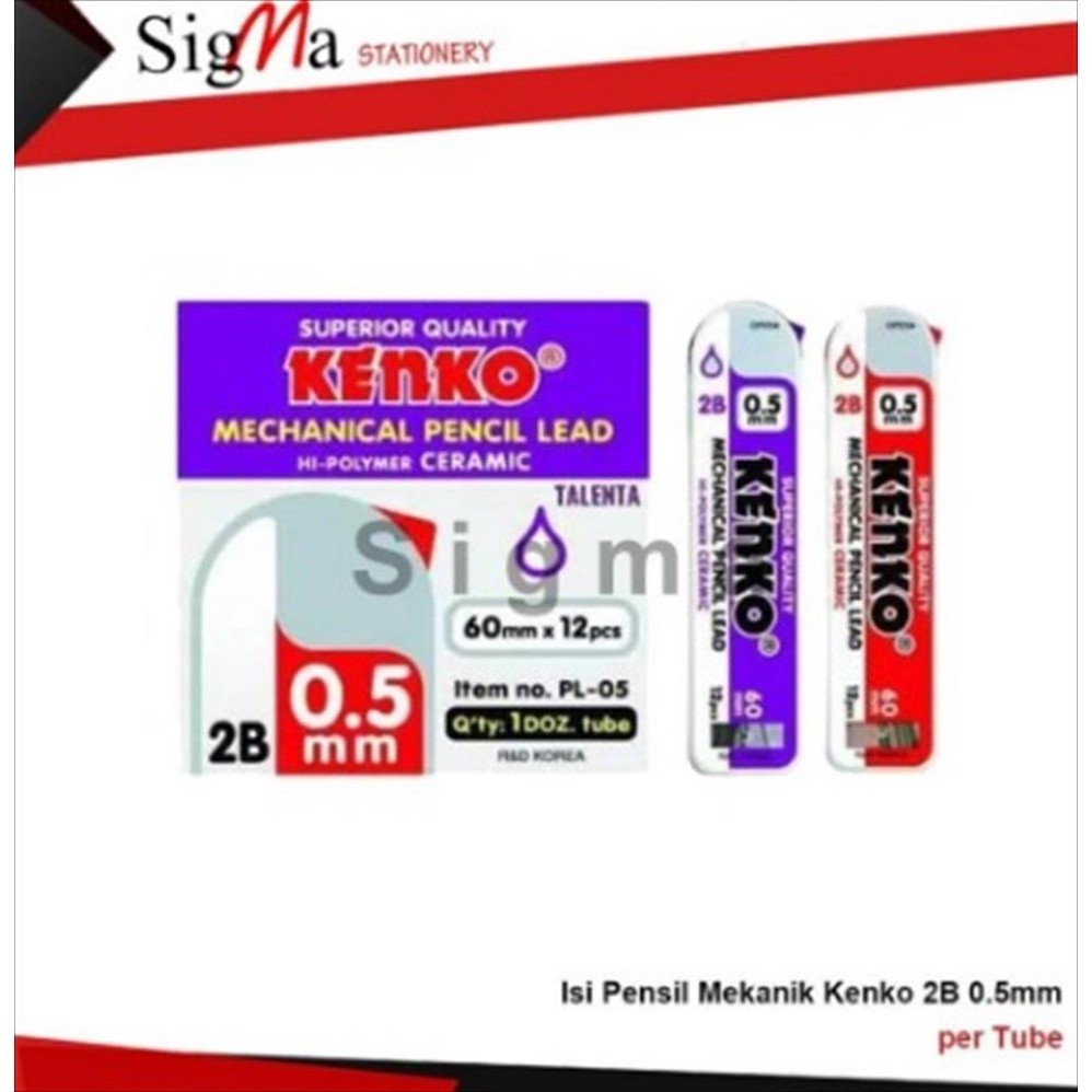 

Isi Pensil Mekanik PL-05 0.5mm 2B (Tube)