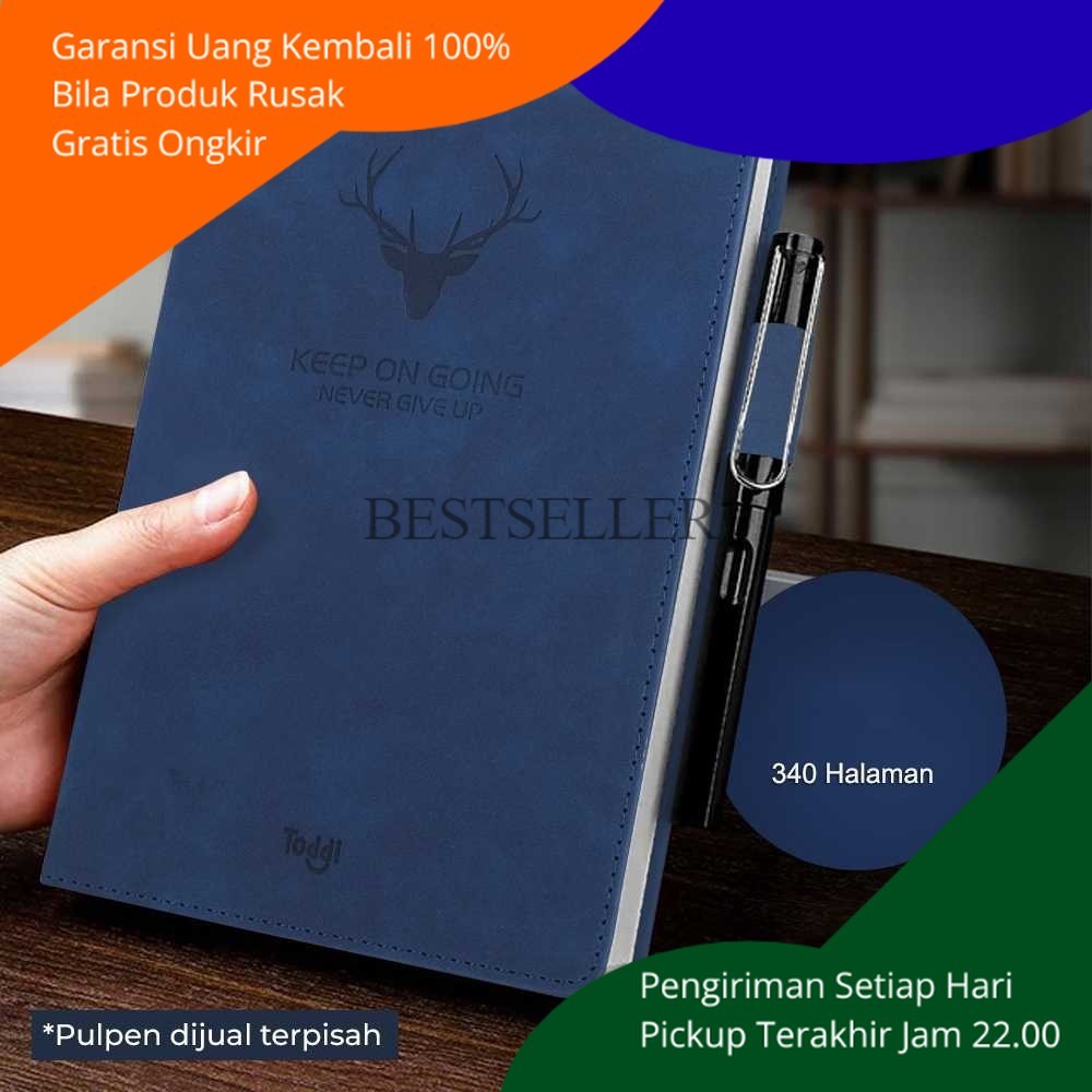 

BS Buku Catatan Cover Kulit Sintetis Meeting Notes Aesthetic Elegan Premium Portabel Leather Murah