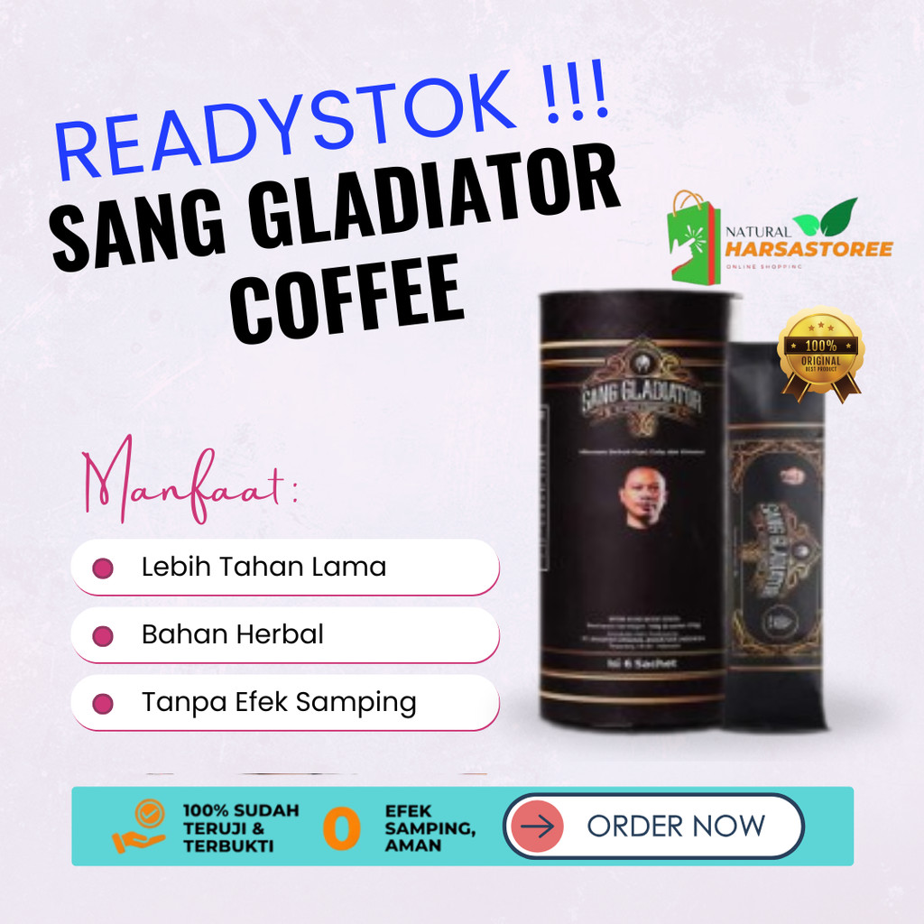 

SANG GLADIATOR Minuman serbuk kopi isi 6 sahet150g