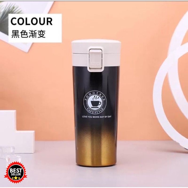 Thermos Kecil Mini Termos kopi Stainless Steel Vacum Tumbler 380ml