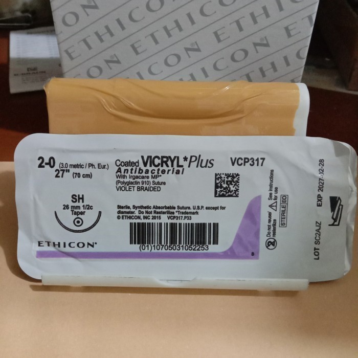 VICRYL plus 2-0 Taper VCP317 BENANG OPERASI