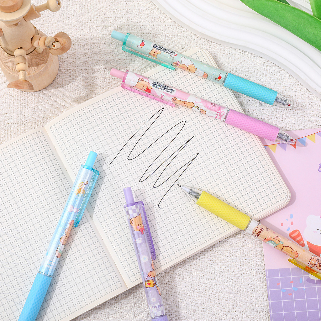 

⭐JOJU⭐ PEN 1 SET ISI 5 PCS MOTIF BERUANG LUCU KOLEKSI STATIONERY / BEAR WRITING PEN SET