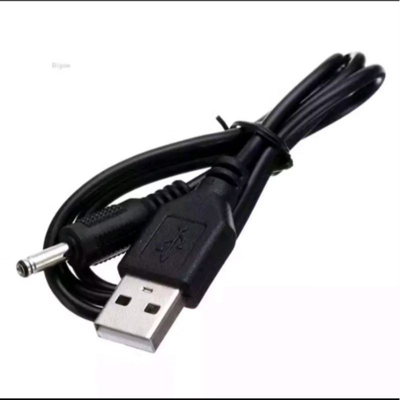 kabel cas charger kipas portable mini usb to jack 3.5mm ( bulat ) nokia besar hp jadul dll