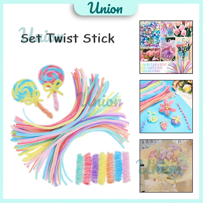 

Kawat Bulu Mercy Kawat Mercy Pastel Kawat Bunga Pipe Cleaner Kawat Hias Glitter Kawat Bulu Glitter